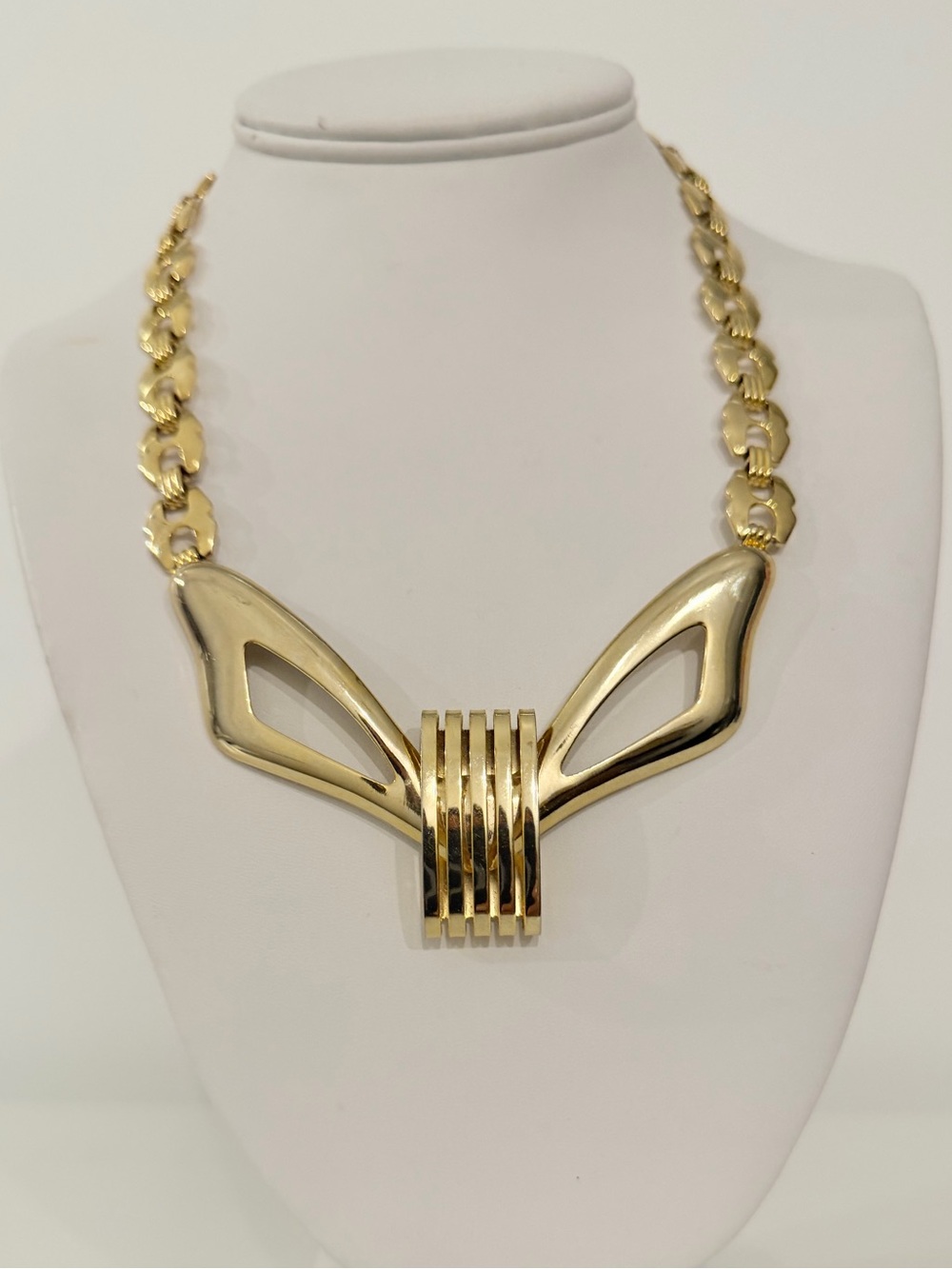Gold-Tone Statement Chucky Collar Necklace